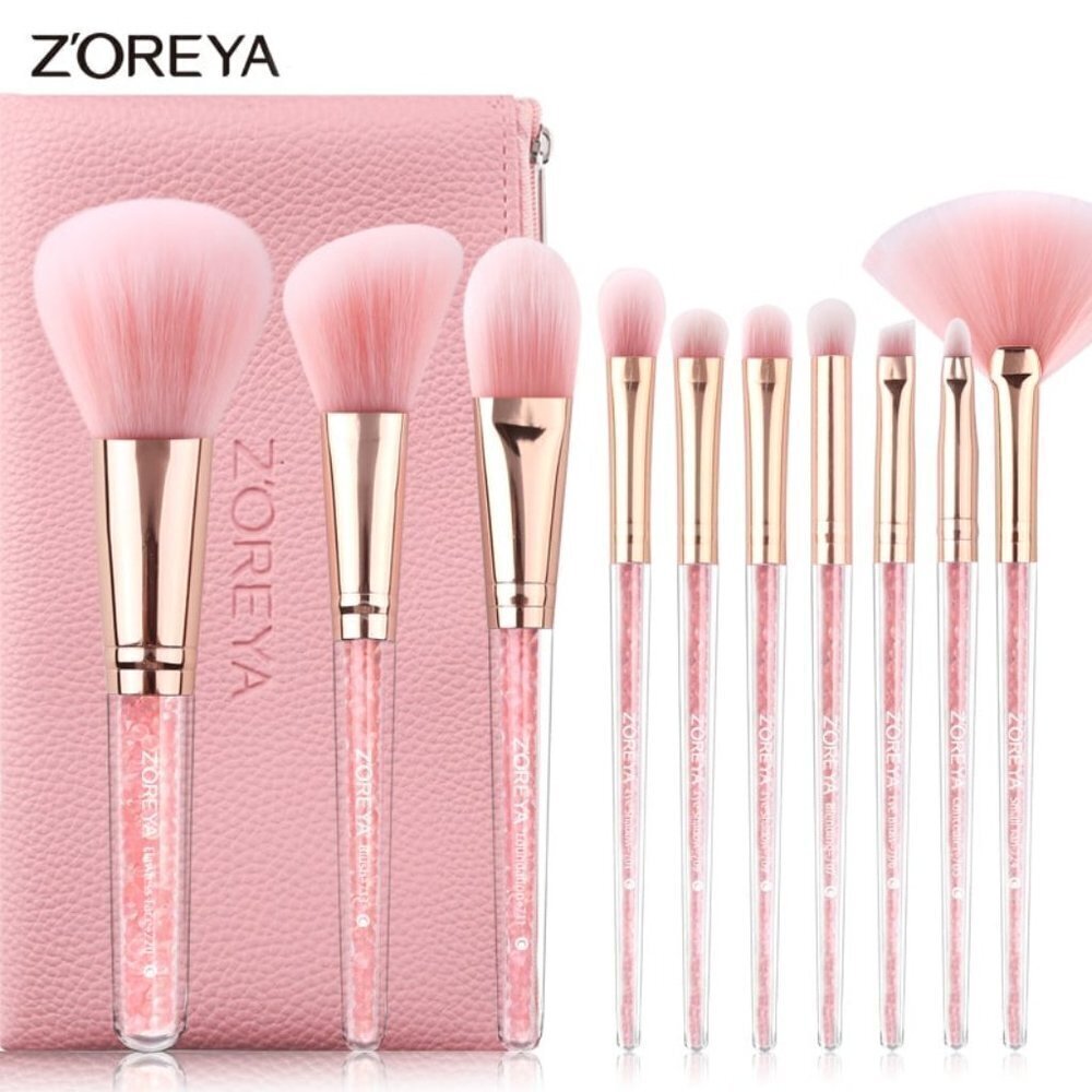 Makeup Brushes & 8 Pc.travel set